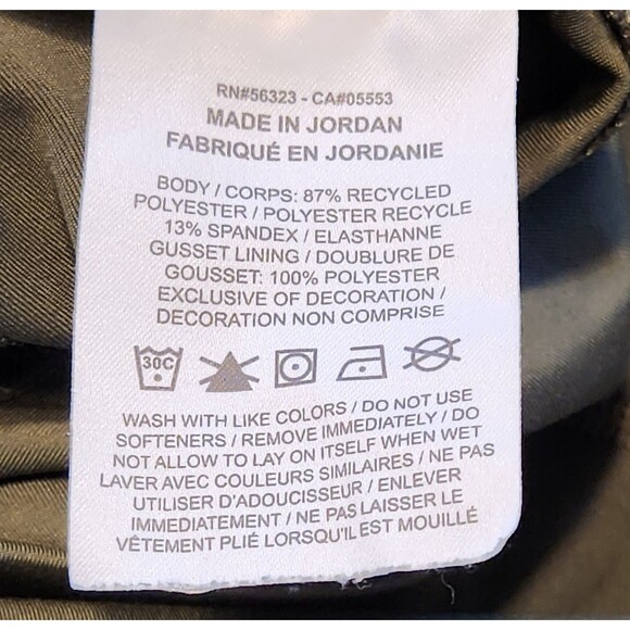 Nike Dri-Fit Women's XS 7/8 Length Leggings Cutout High Rise Olive Green - Picture 7 of 11